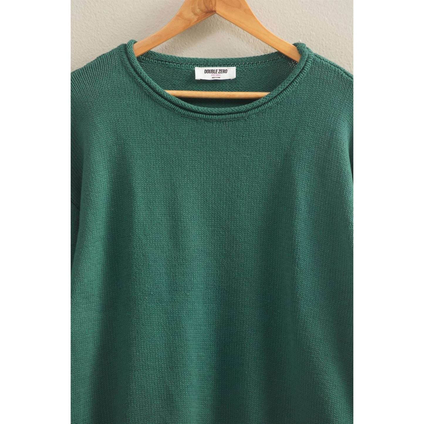 Oversized Roll Neck Knit Sweater