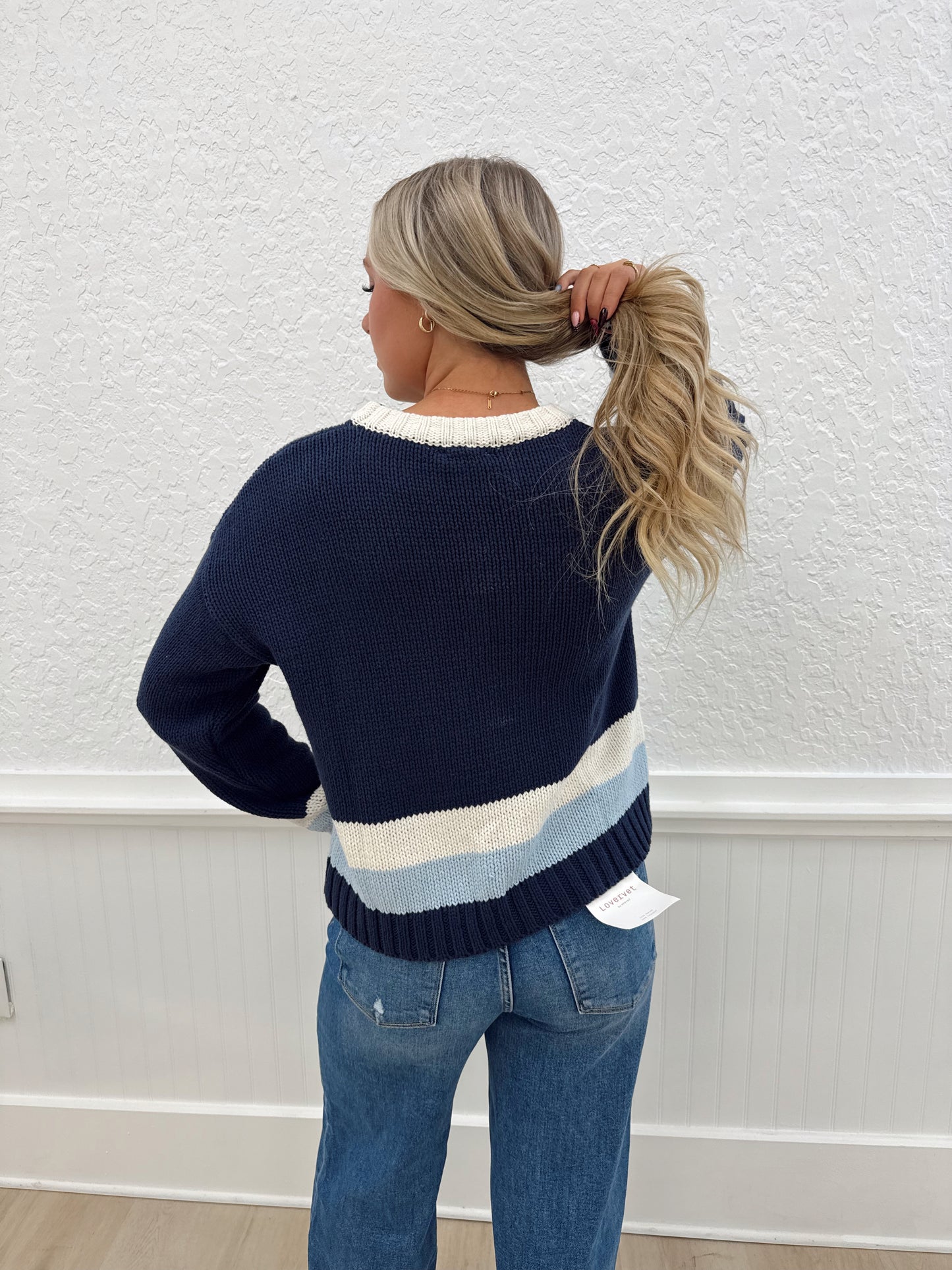 Ski Sweater- Navy