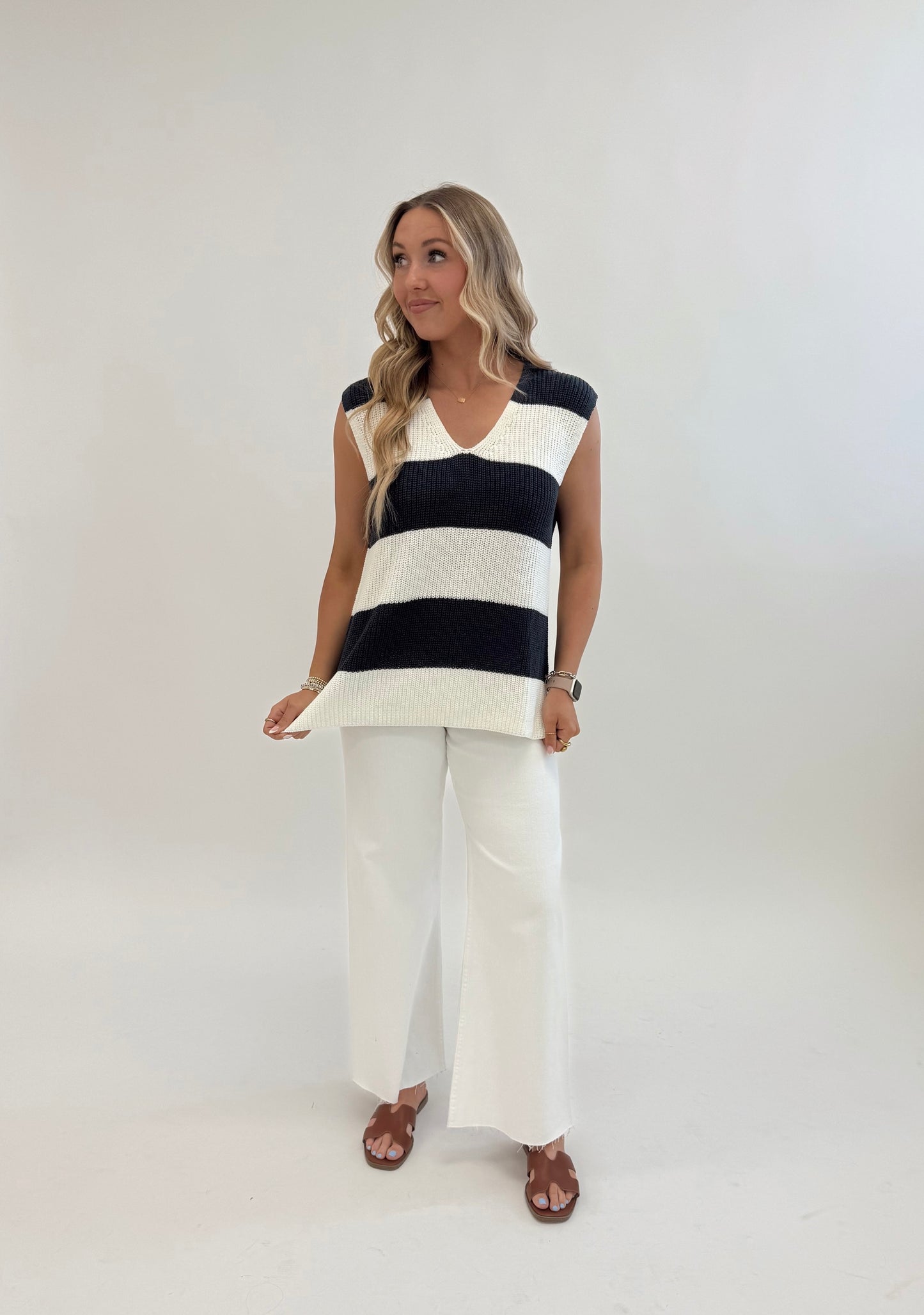 Laura Top- Navy