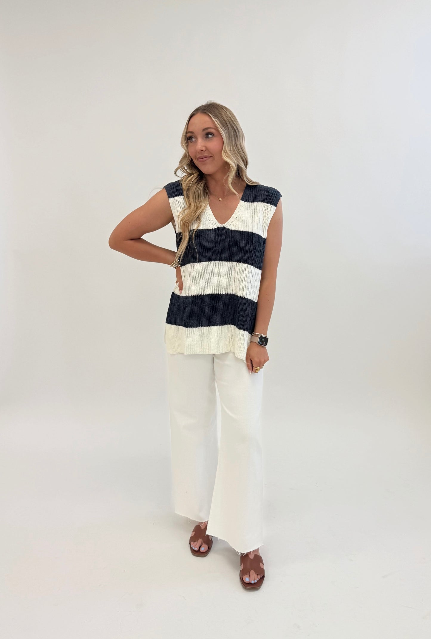 Laura Top- Navy