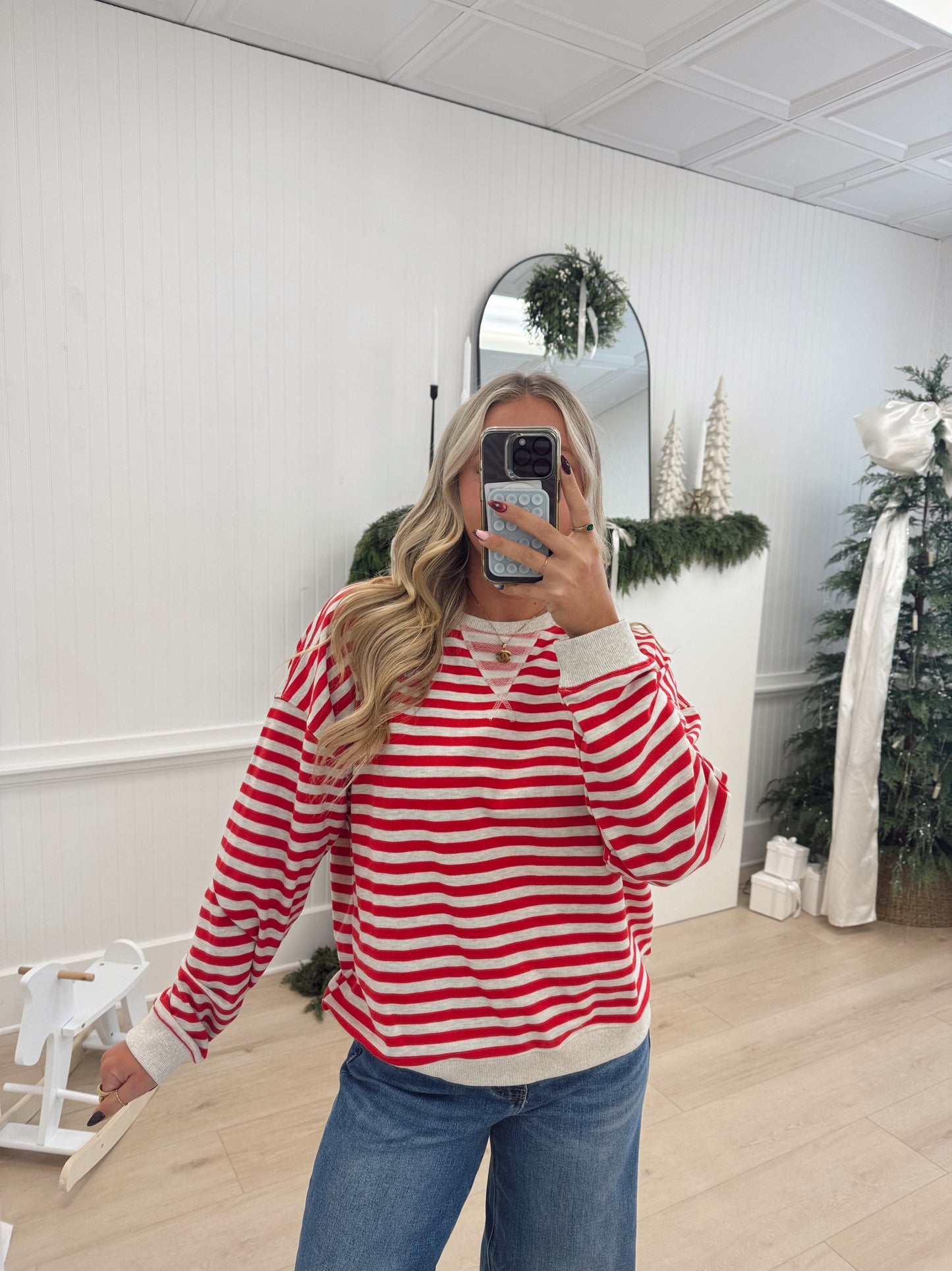 Casual Striped Pullover