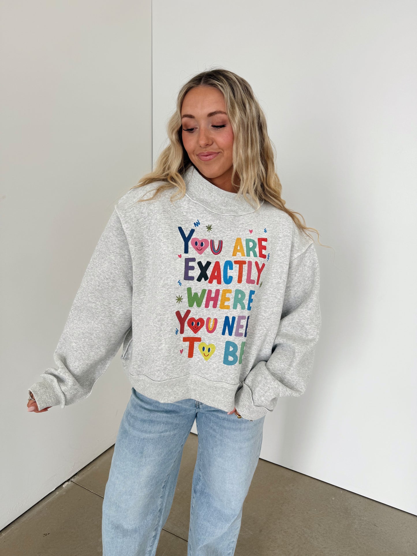 Exactly Where You Need To Be Reversible Mocking Neck