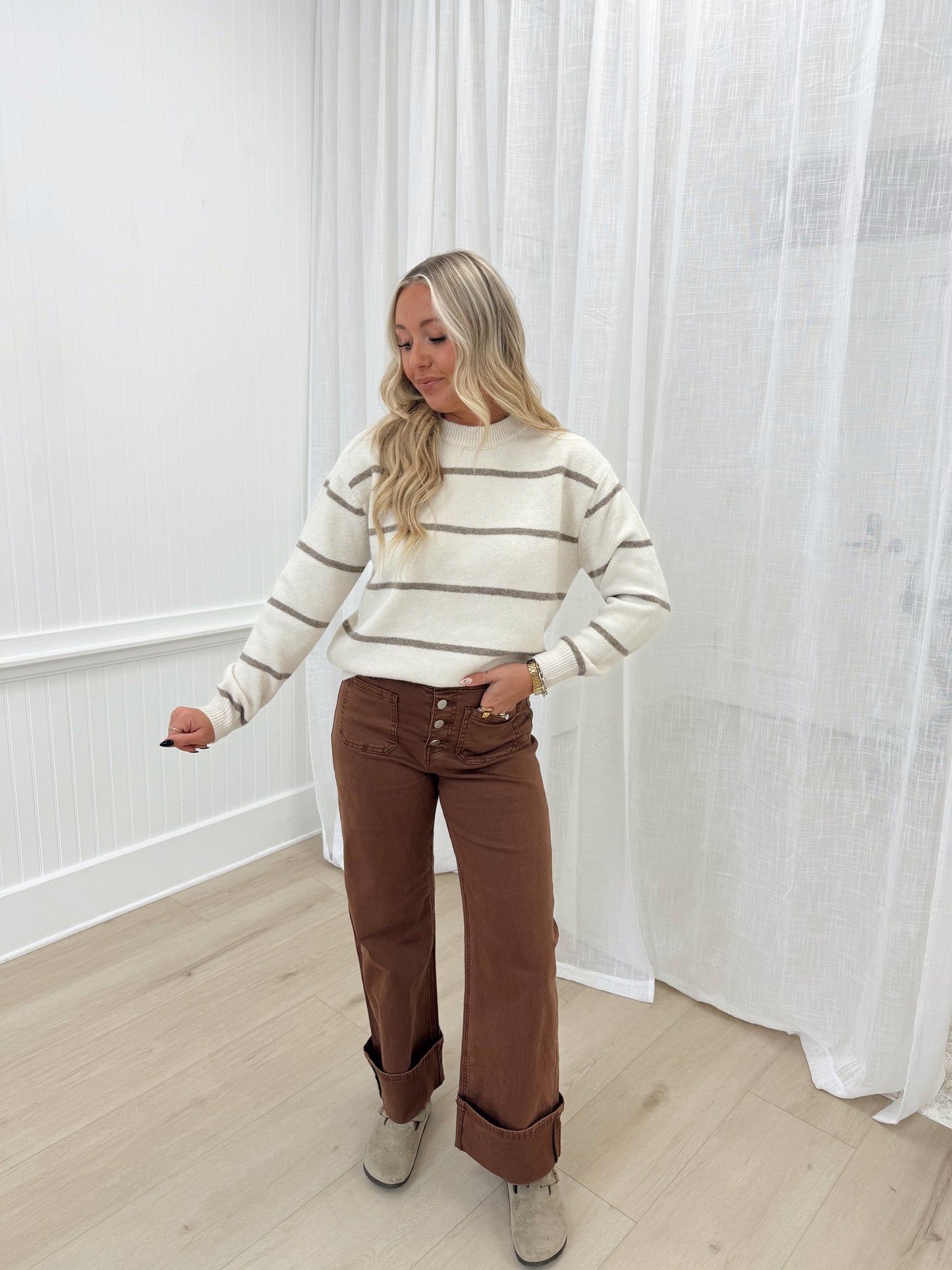 Becca Striped Sweater