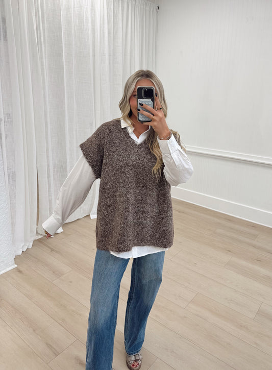 Mocha Sweater Vest