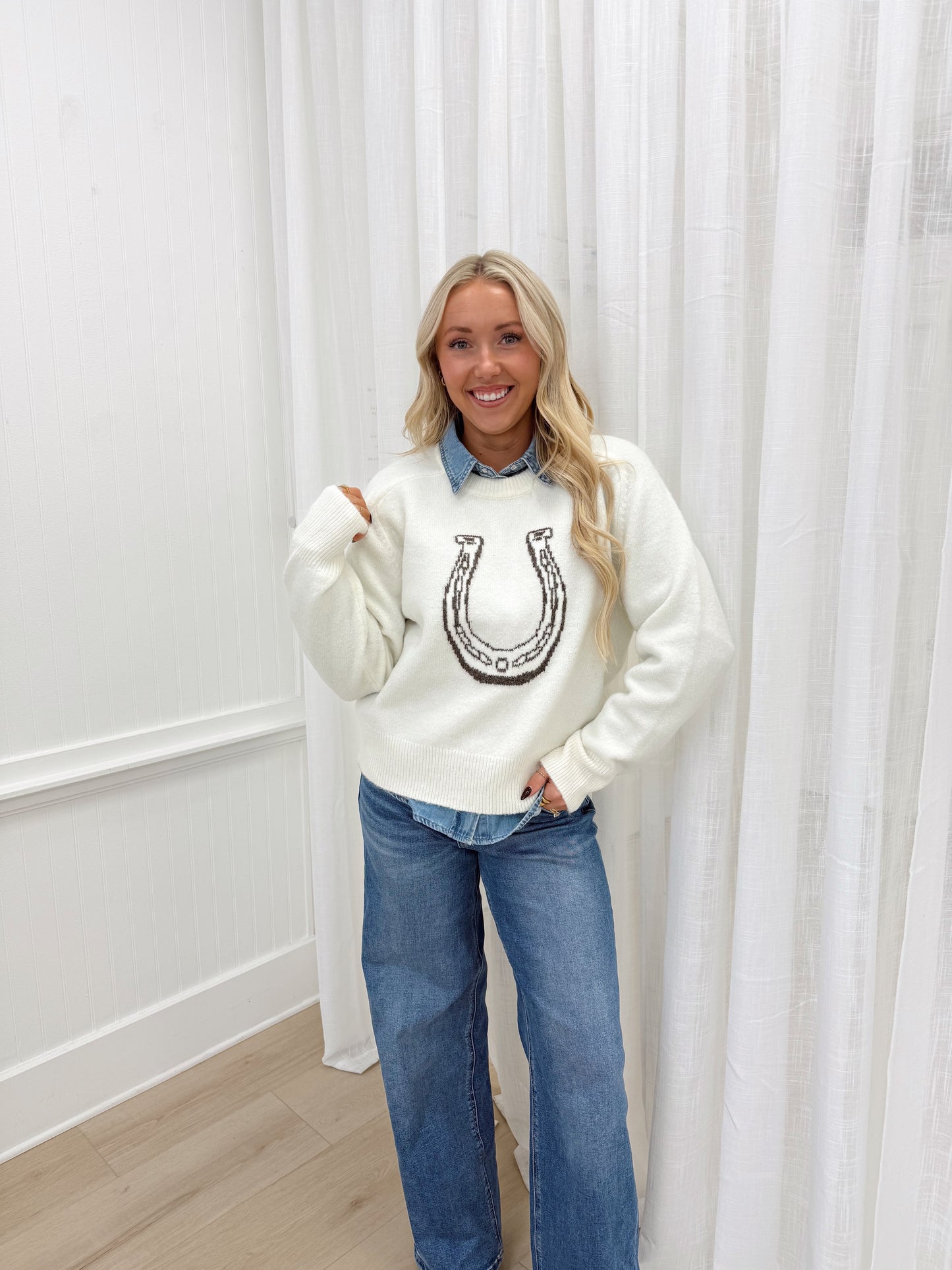 Lucky Horseshoe Sweater