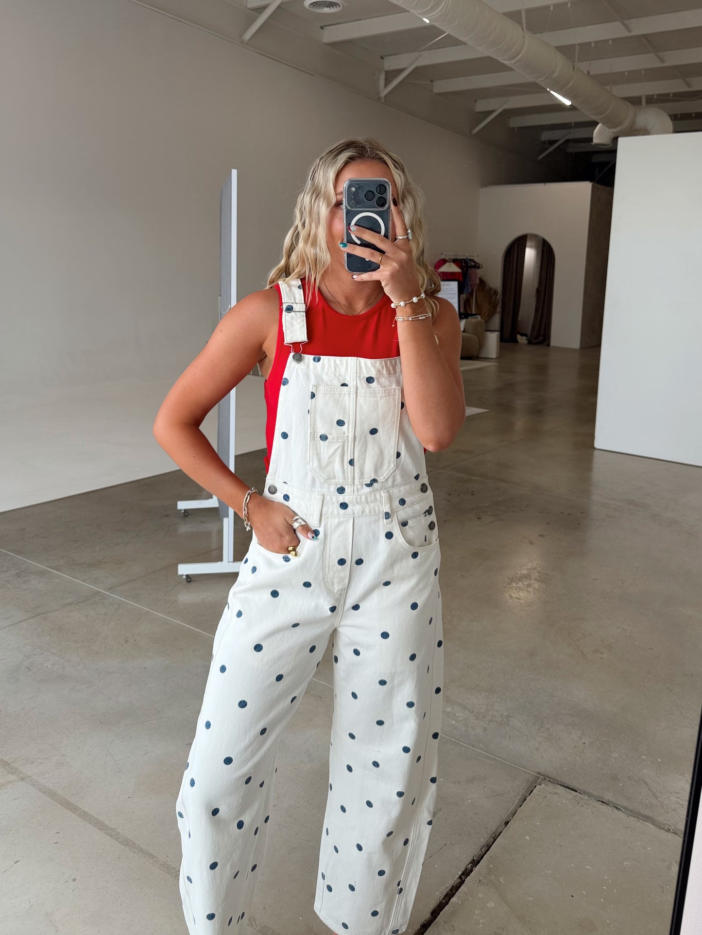 Polka Dot Overalls