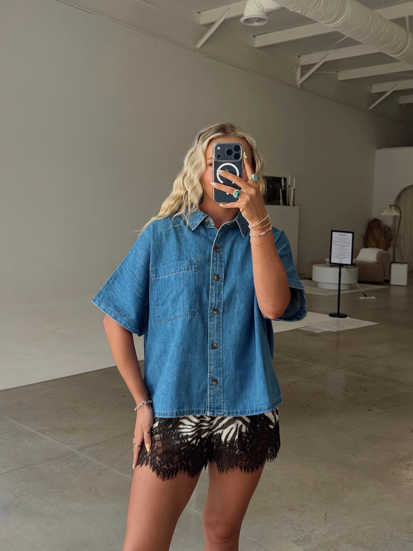 Dani Denim Top