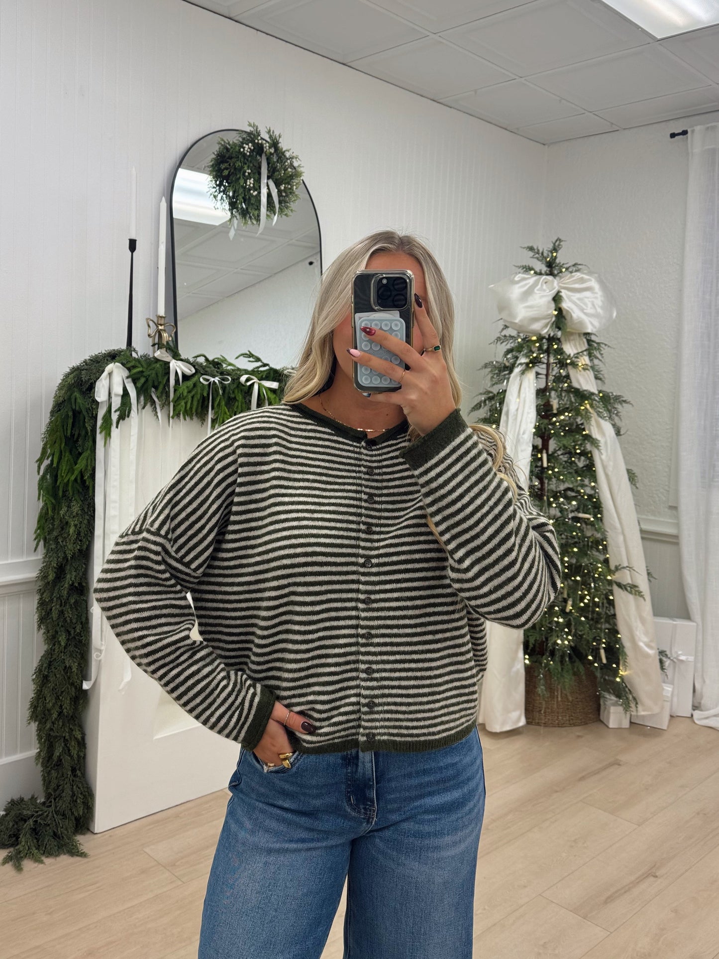 Sutton Striped Cardigan