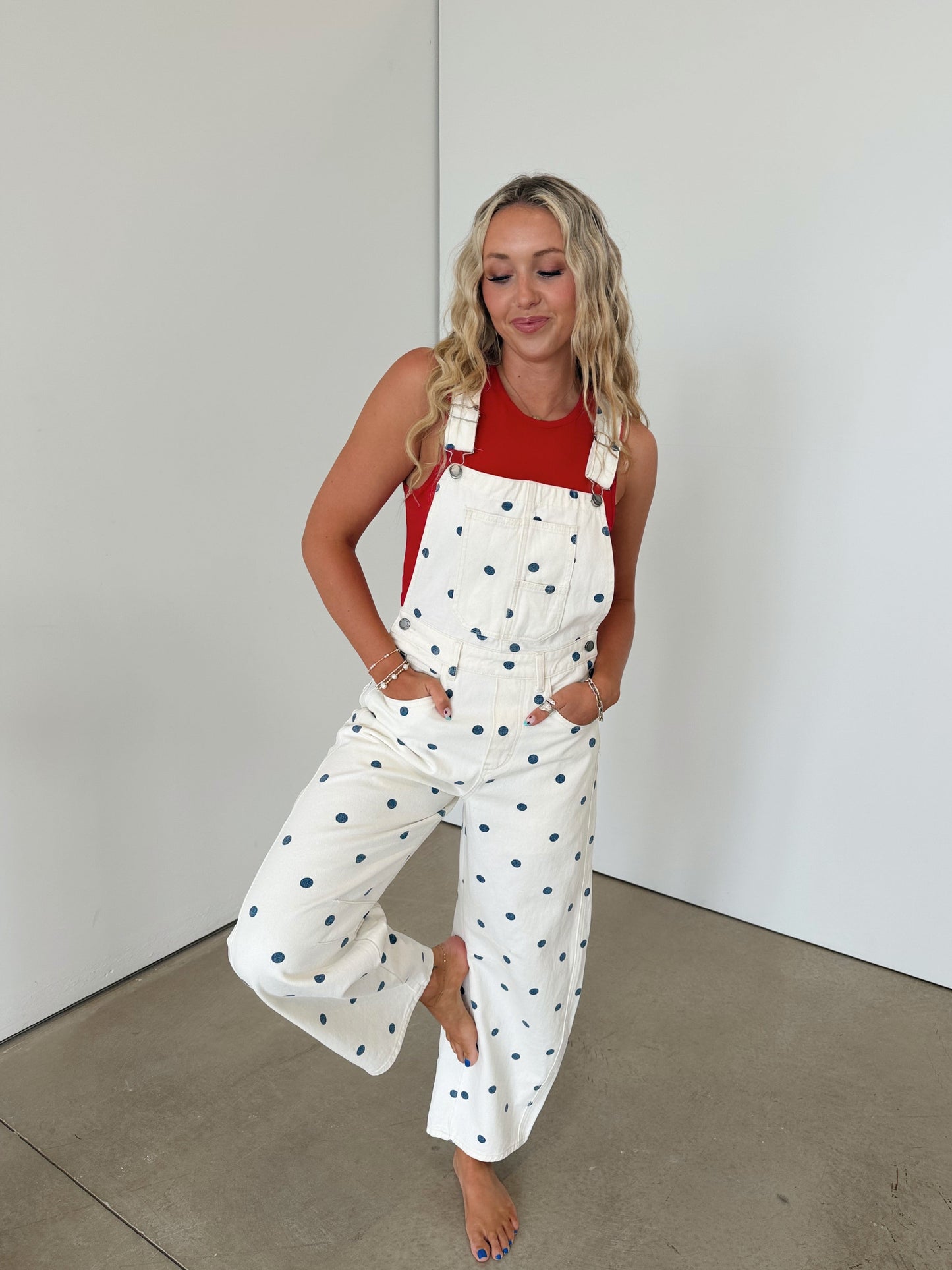 Polka Dot Overalls