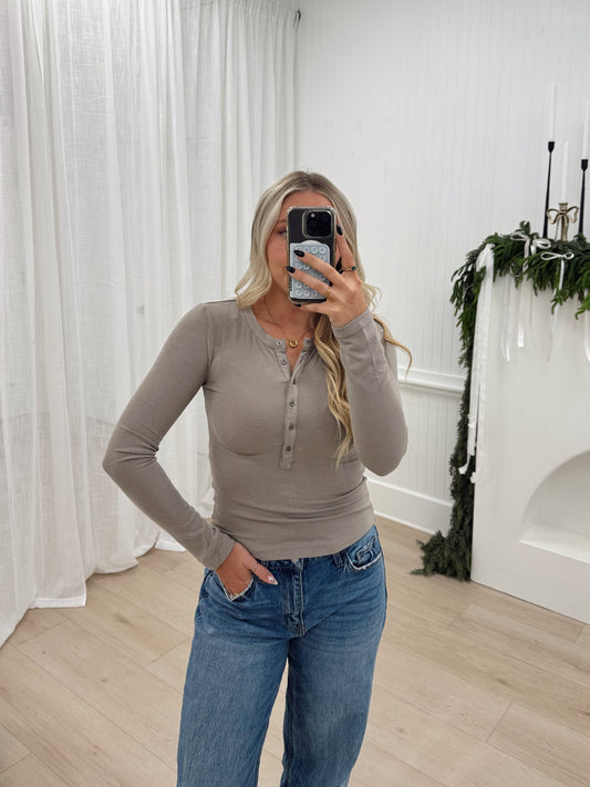 November Button Top