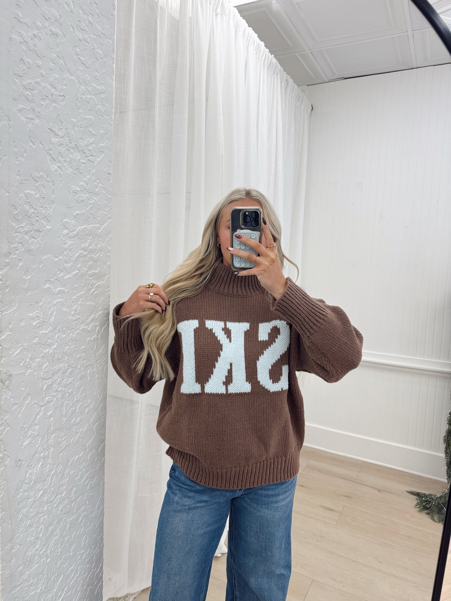 Chocolate Ski Sweater