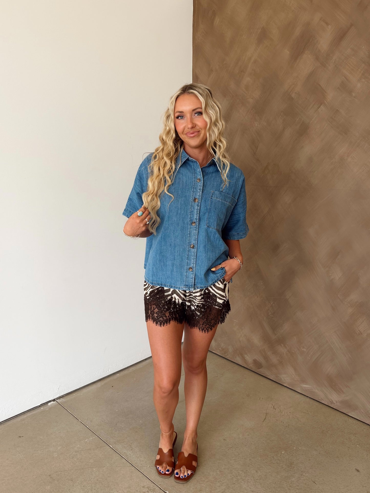 Dani Denim Top