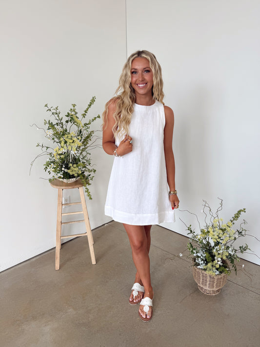 Lena Linen Mini Dress