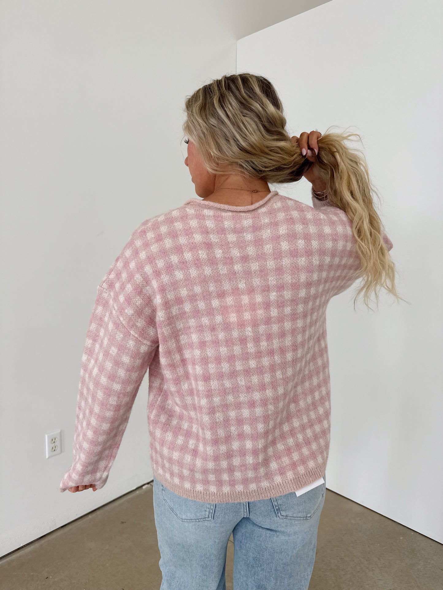Hannah Half Button Sweater