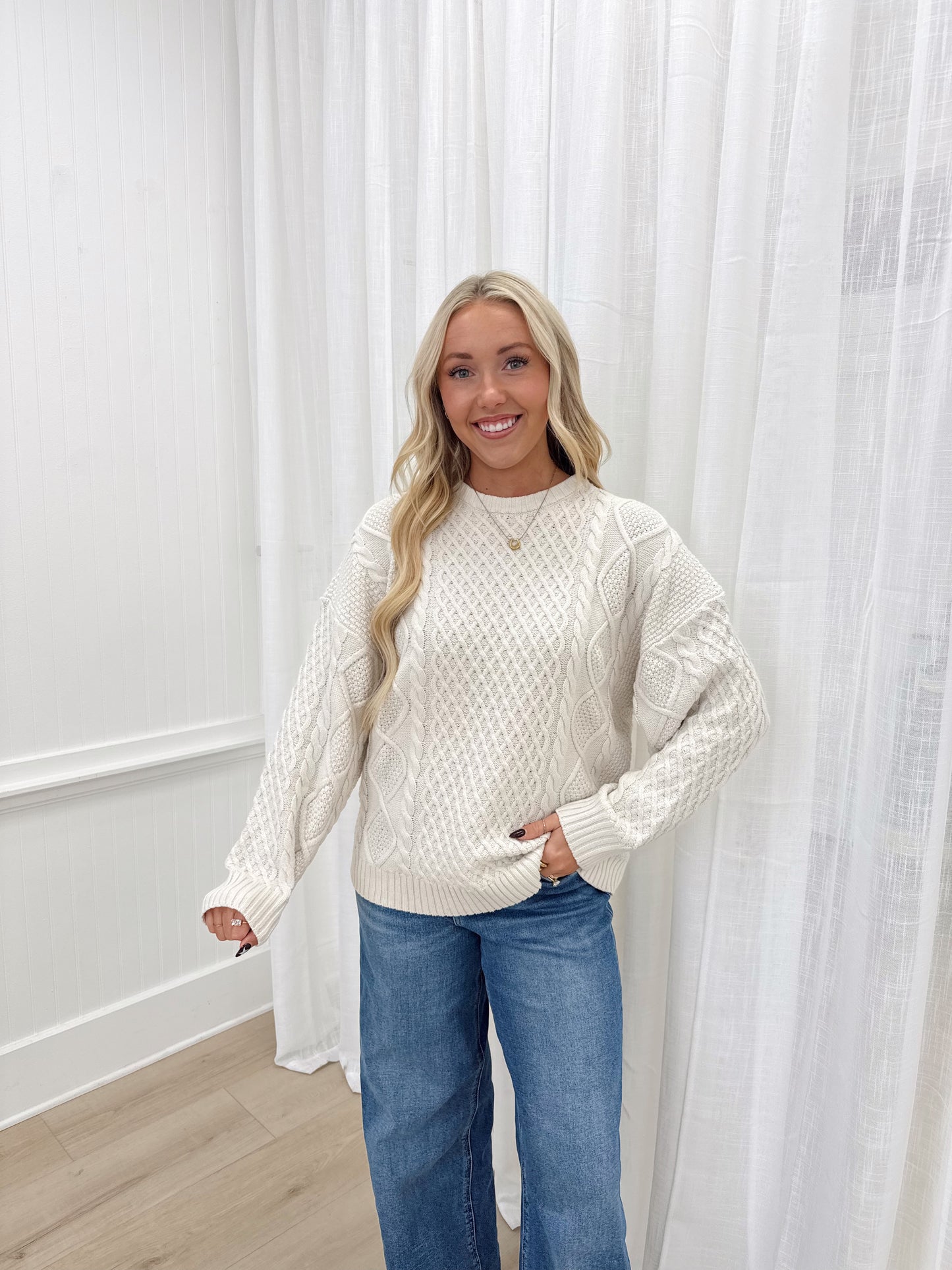 Clara Cable Knit Sweater