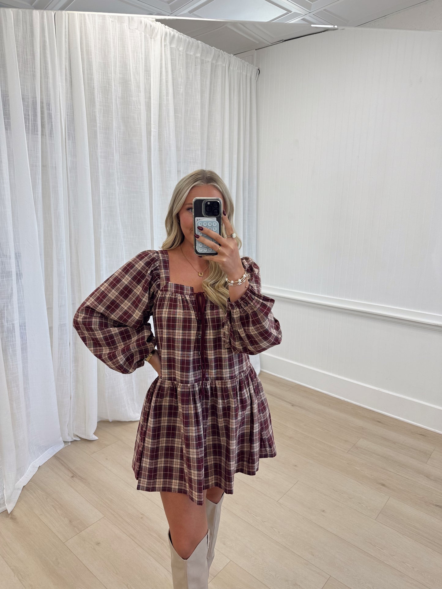 Piper Plaid Dress