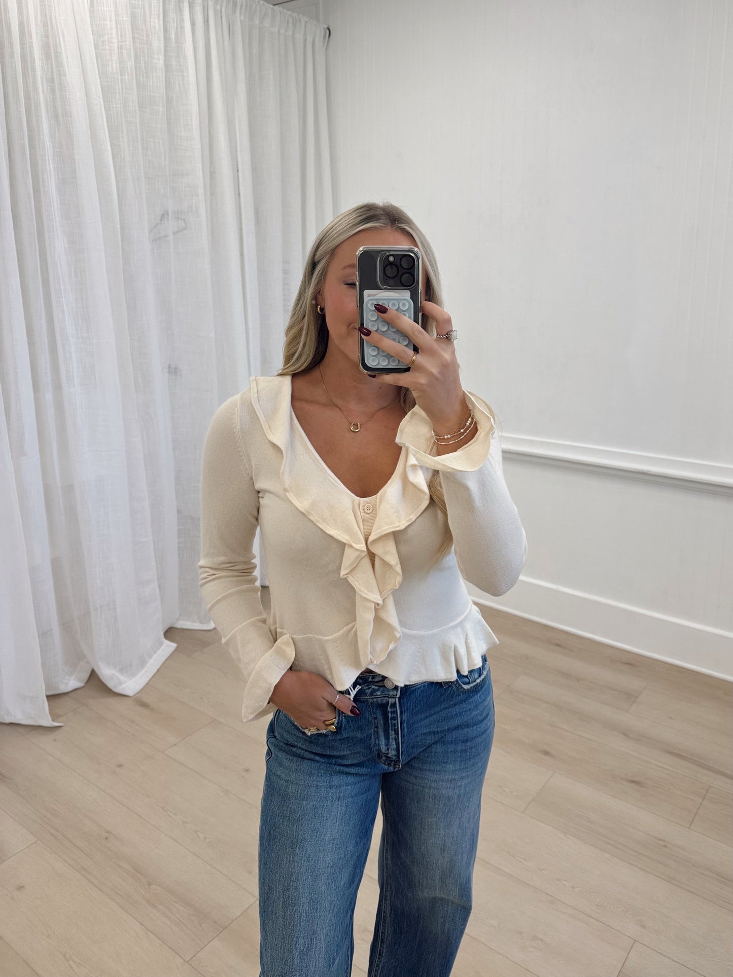 Monica Ruffle Top