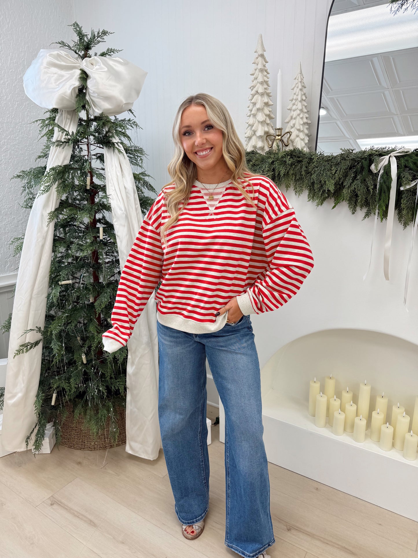 Casual Striped Pullover