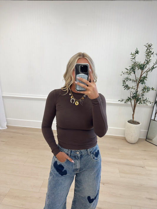 Evie Top — Chocolate