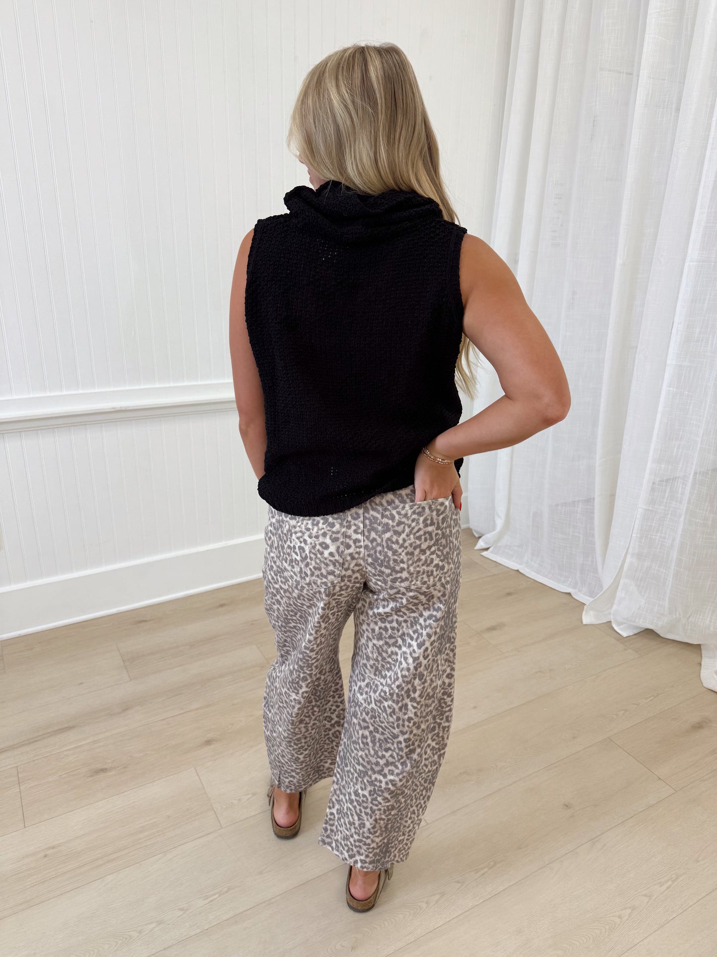 Cheetah Barrel Jeans