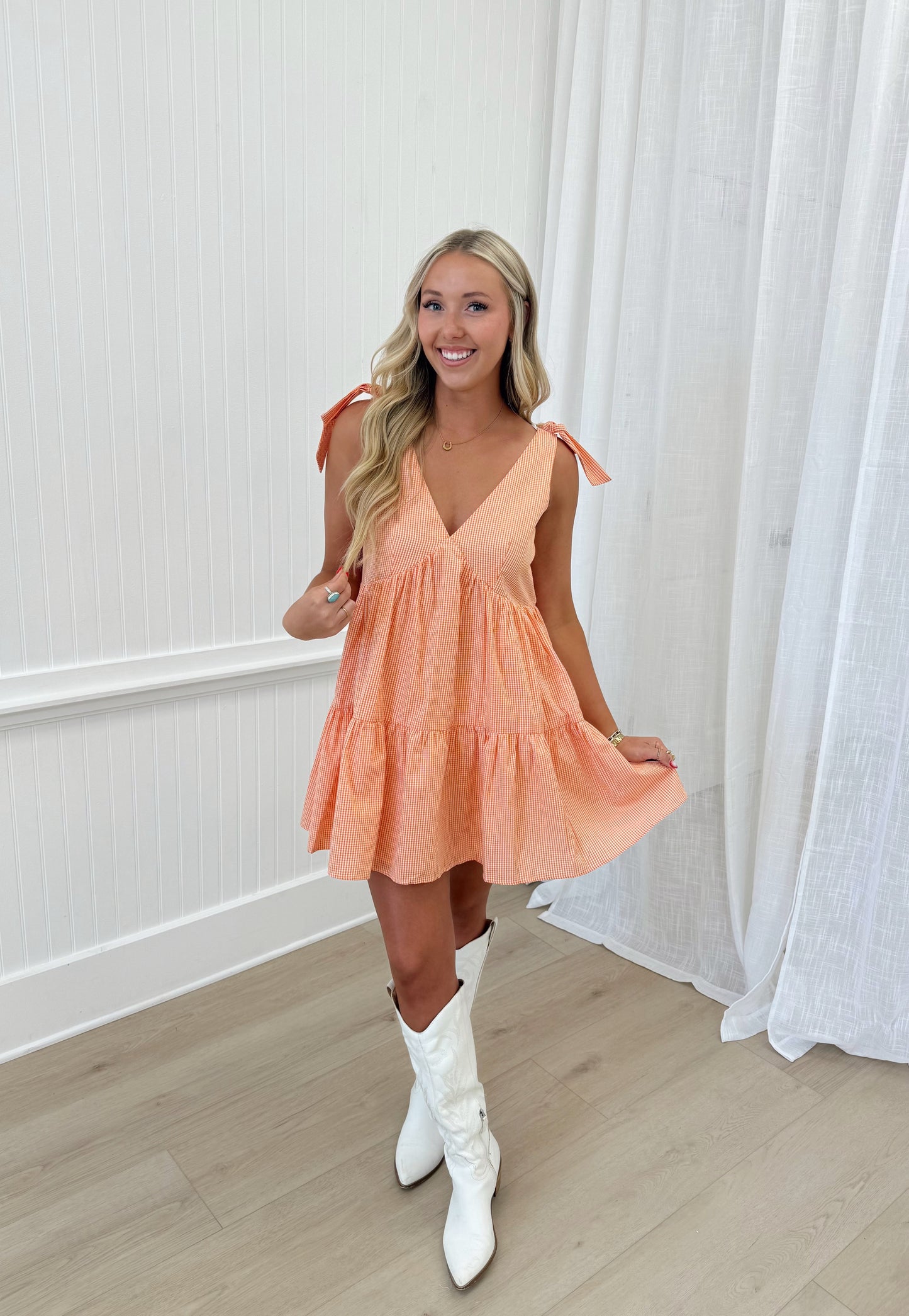 Gingham Game Day Dress