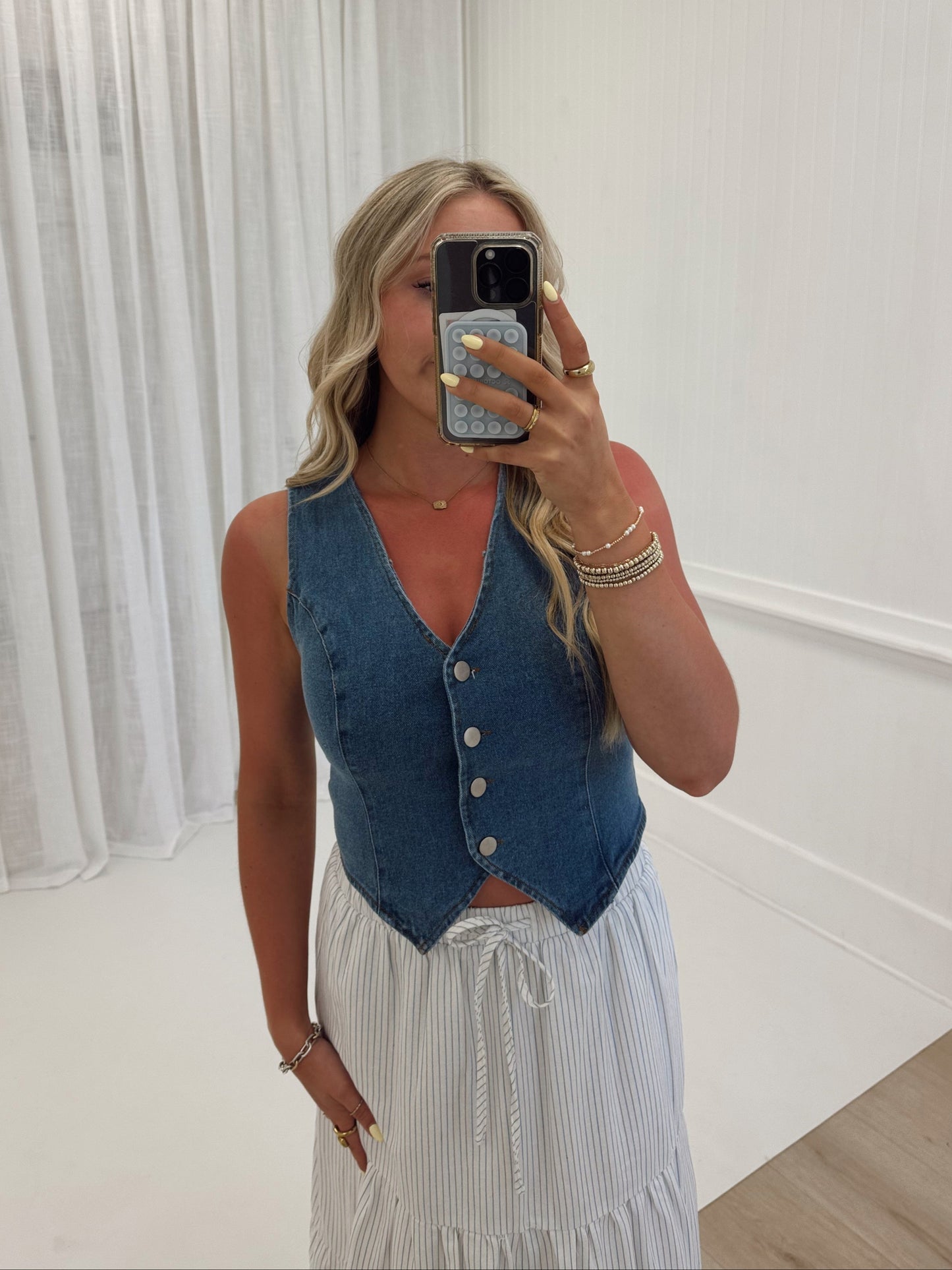 Miranda Denim Vest